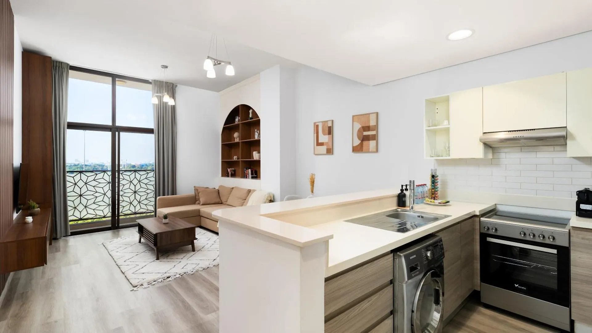 Waves - Elegant 1Br Near Metro & Dubai Creek Harbour Appartement